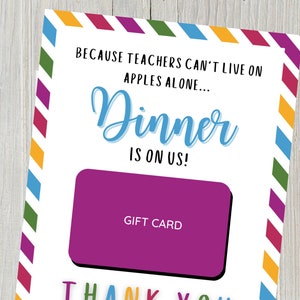LERAAR WAARDERING - Leraar Restaurant Cadeaukaarthouder - Bedankkaart