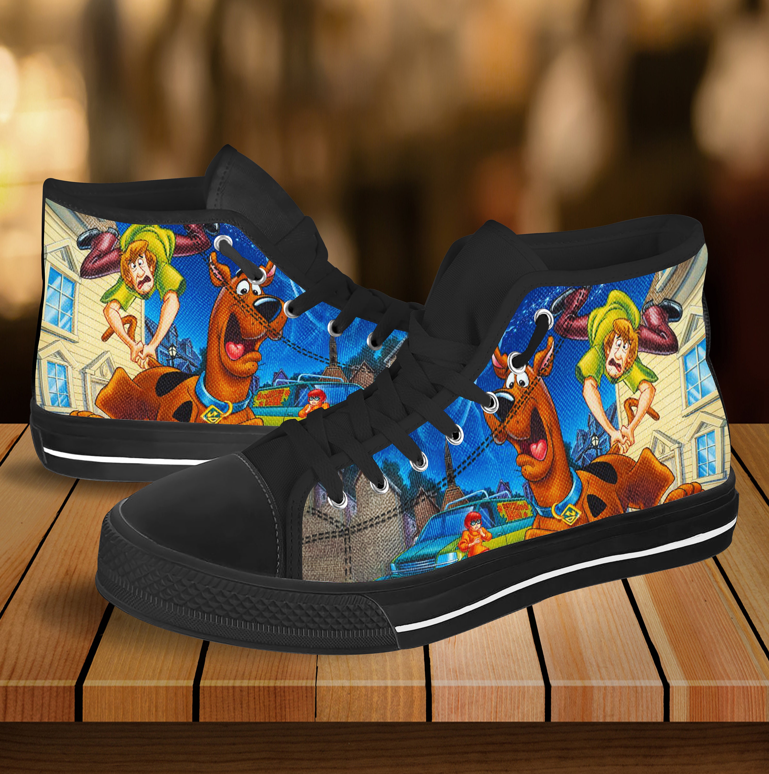 Scooby Doo Hightop Daphne Canvas Shoes Custom Shoes Etsy