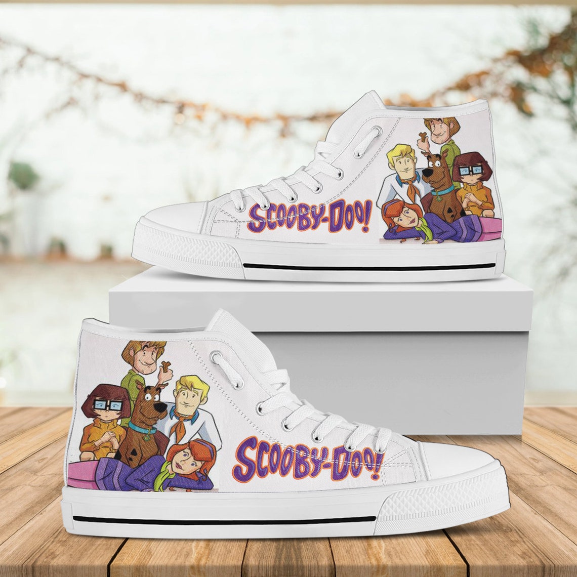 Scooby Doo Hightop Daphne Canvas Shoes Custom Shoes Etsy