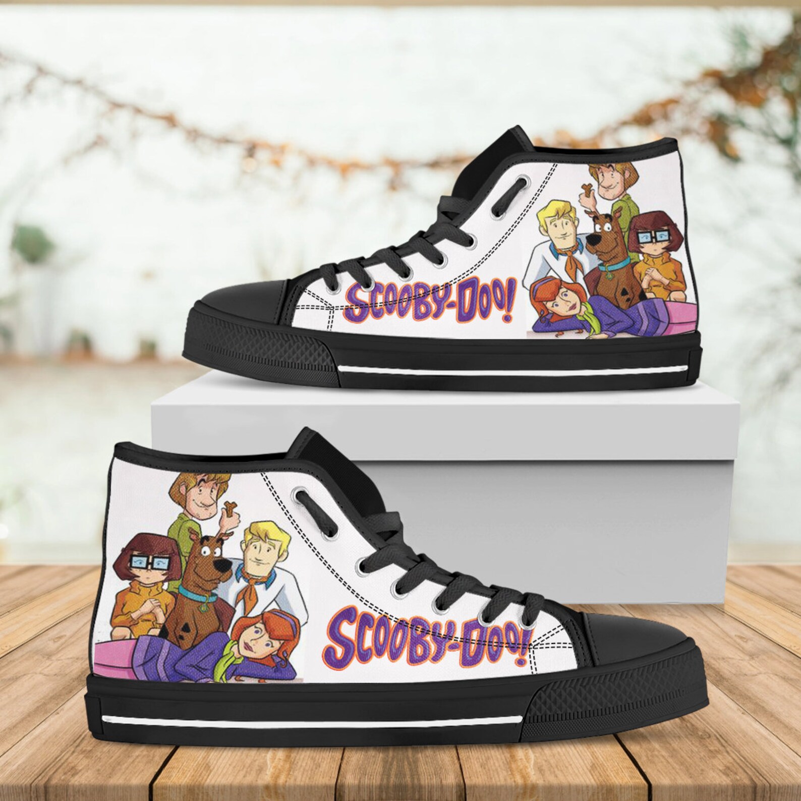 Scooby Doo Hightop Daphne Canvas Shoes Custom Shoes Etsy