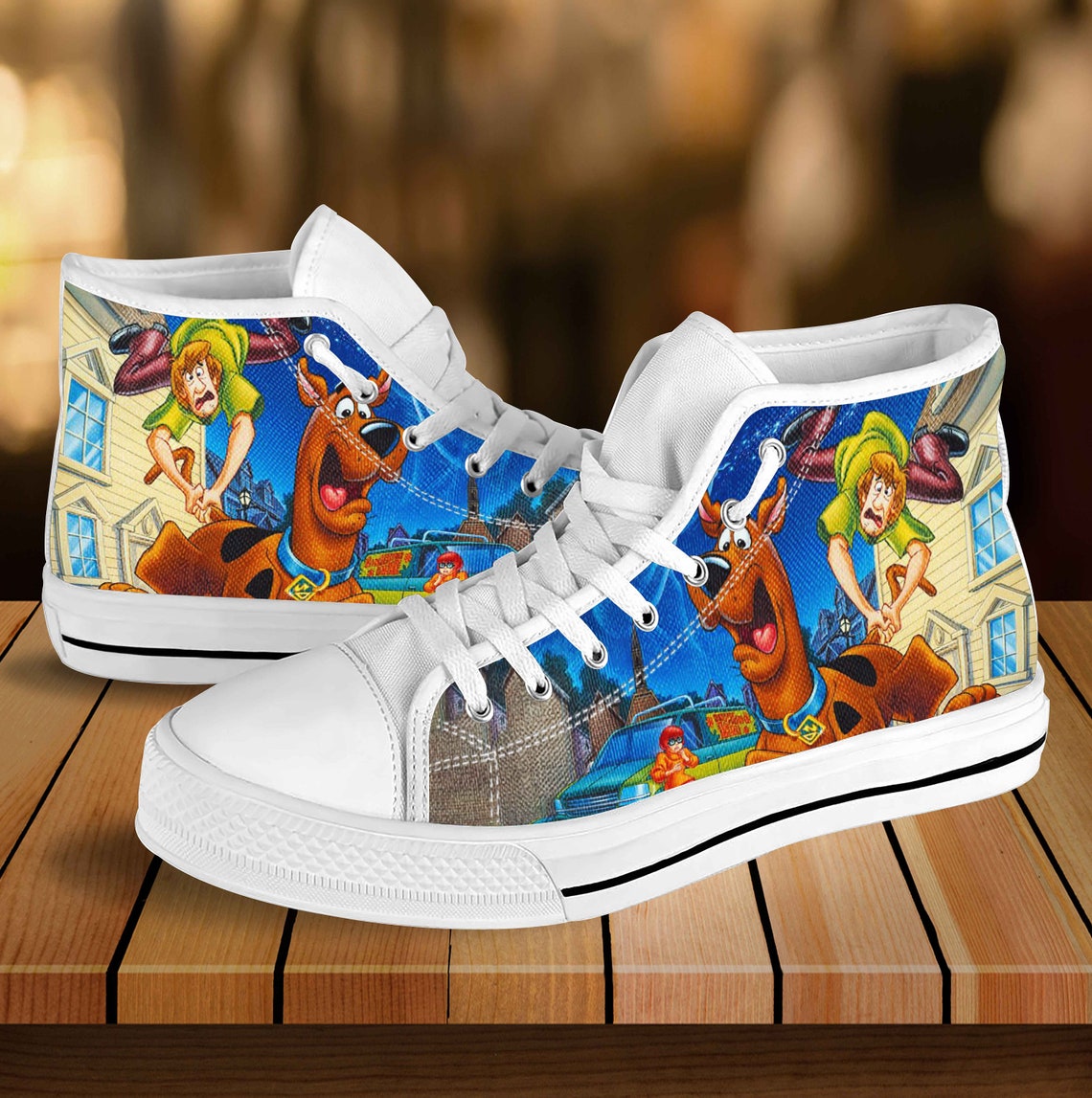 Scooby Doo Hightop Daphne Canvas Shoes Custom Shoes Etsy