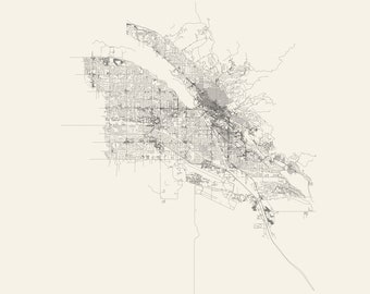 Boise Street Map - Etsy