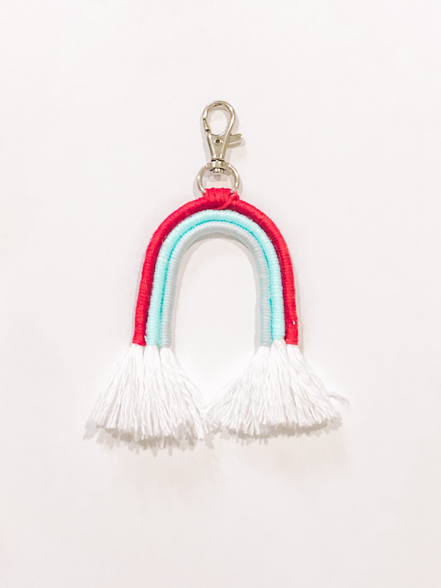 Boho Rainbow Keychain Etsy