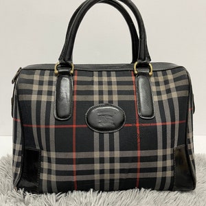 BURBERRY Check Medium Bowling Bag