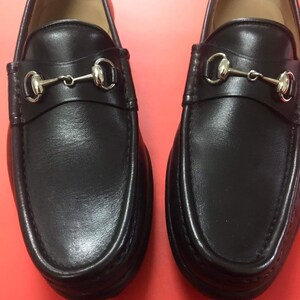 Authentic Louis Vuitton Academy Black Leather LV Logo Loafers Sz EU 37,5 US  7,5