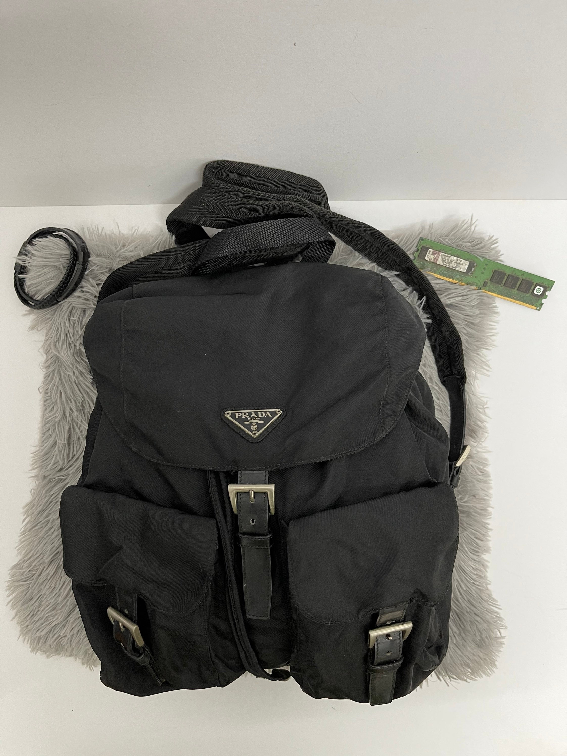 prada backpack used