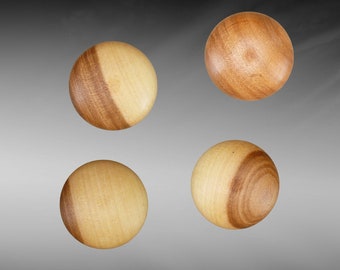 Holzmagnete aus Apfelbaumholz, handgefertigte Kühlschrankmagnete für die Pinnwand, Magnettafel, Neodym Magnete für alle magnetischen Flächen
