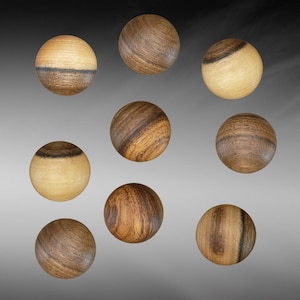 Holzmagnete aus Nussbaumholz, handgefertigte Kühlschrankmagnete für die Pinnwand, Magnettafel, Neodym Magnete für alle magnetischen Flächen