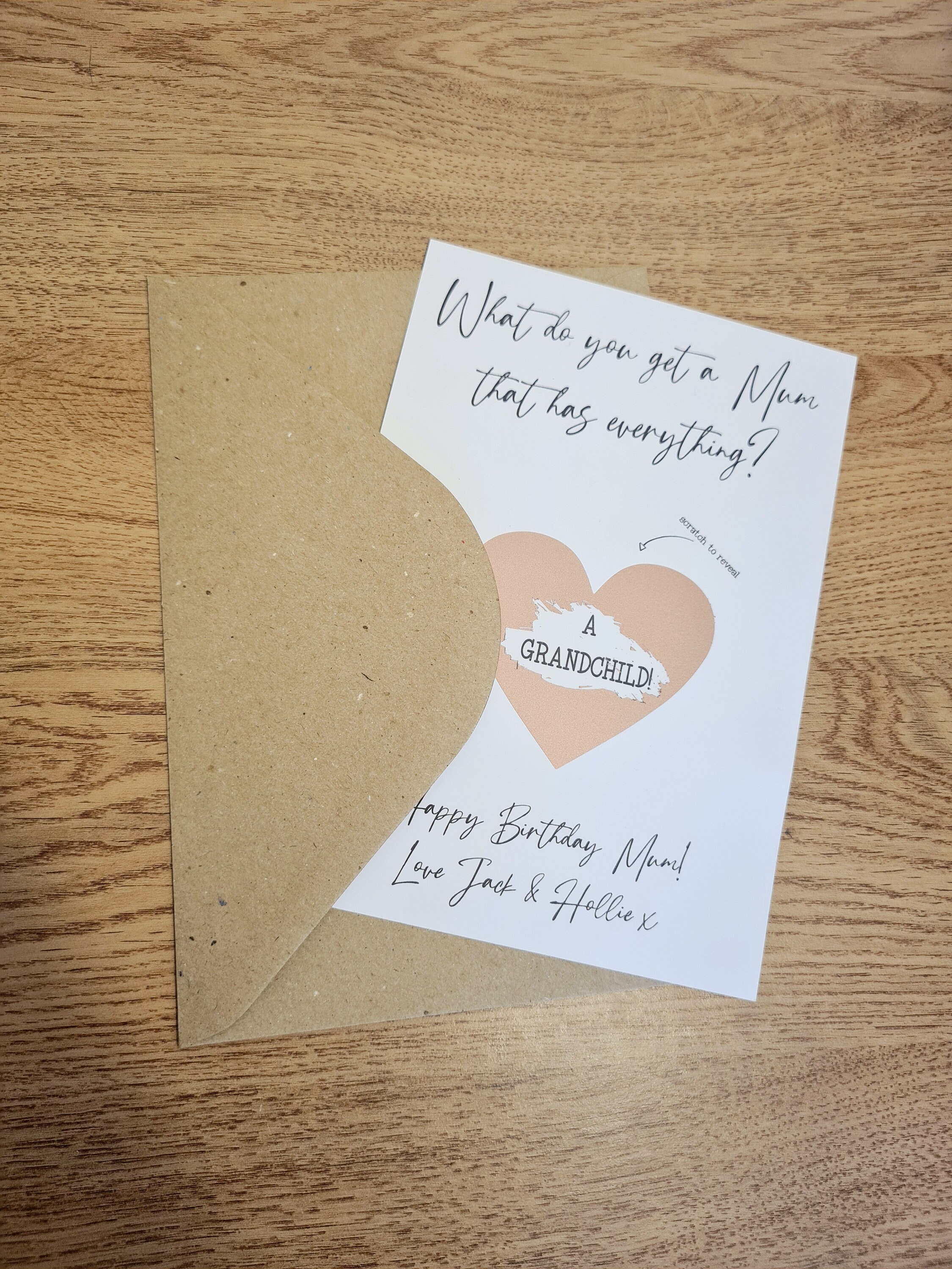 Personalised Scratch Card Gift Mini Gift Birthday Scratch Etsy