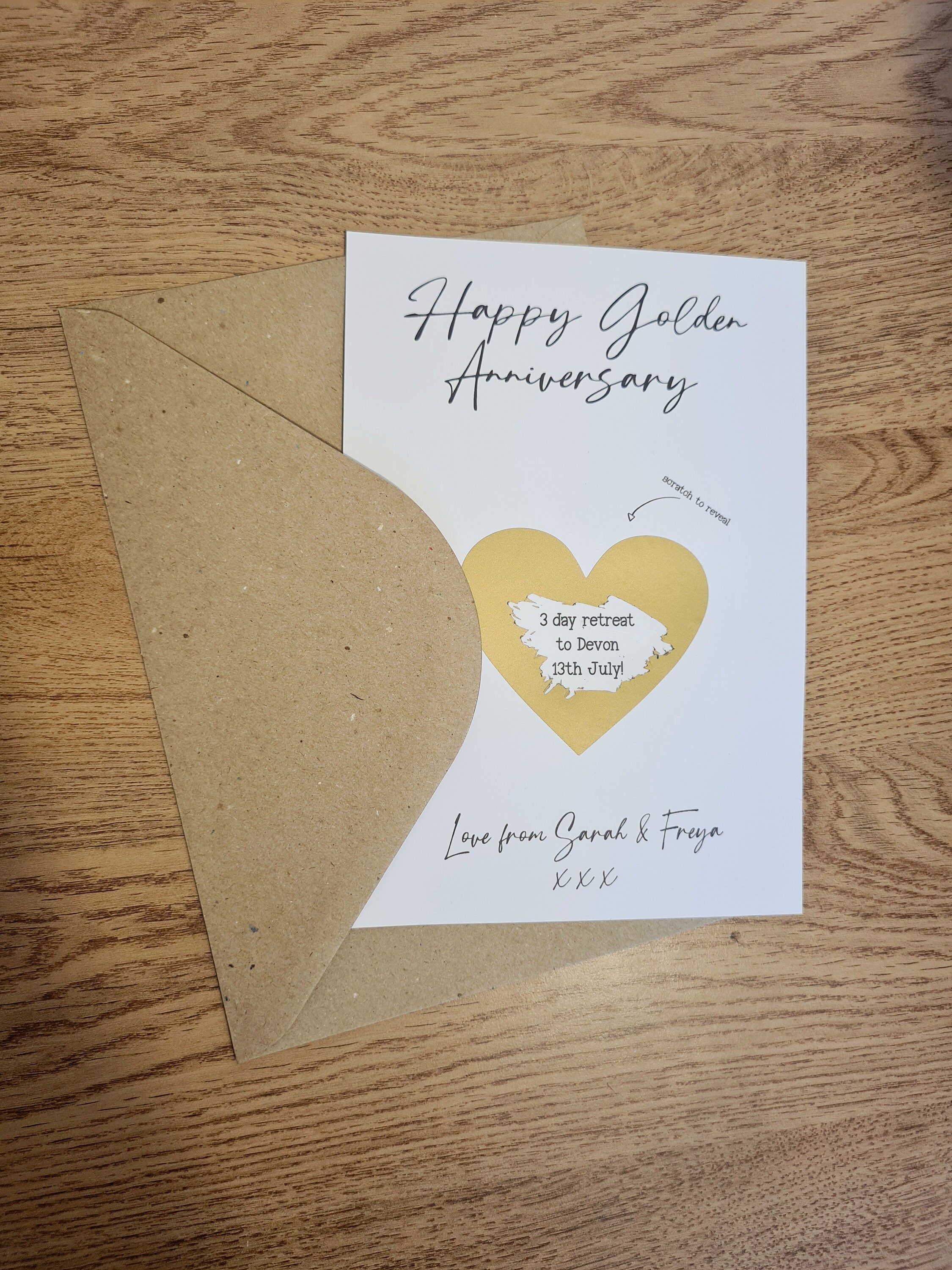 Personalised Scratch Card Gift Mini Gift Birthday Scratch Etsy