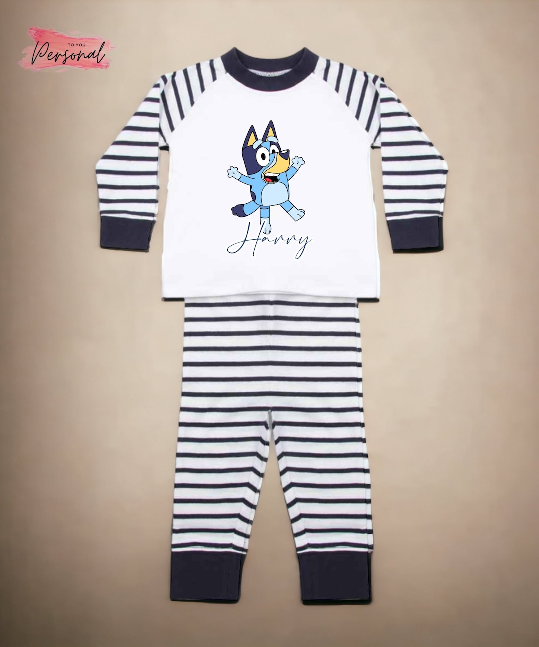 Personalised Bluey Pyjamas Bluey and Bingo Pjs Boys Bluey Etsy UK
