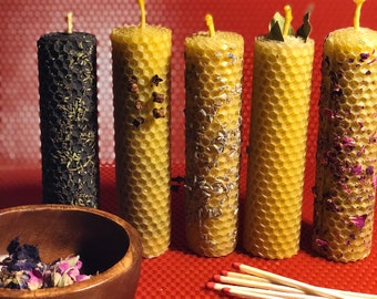 Beeswax Candle Gift Set, DIY candle, Pillar beeswax candle