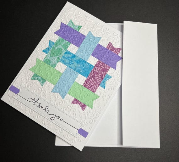 thank you card, A2 size, woven banner