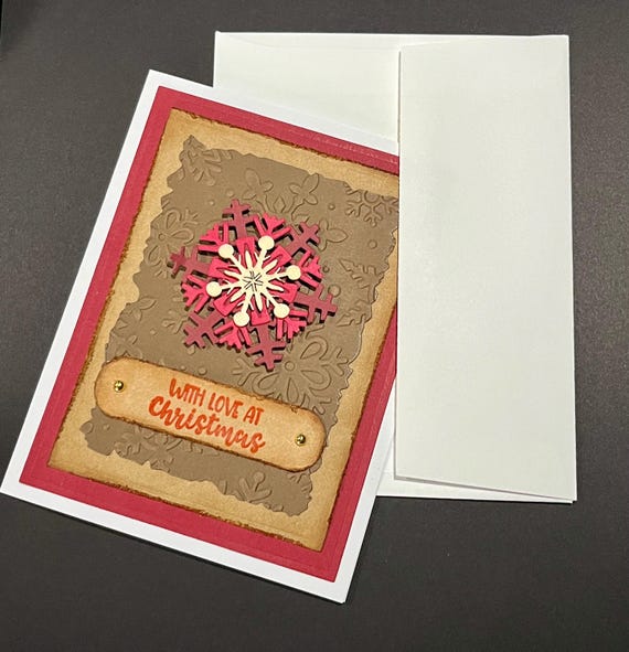 With Love at Christmas (wooden snowflake)