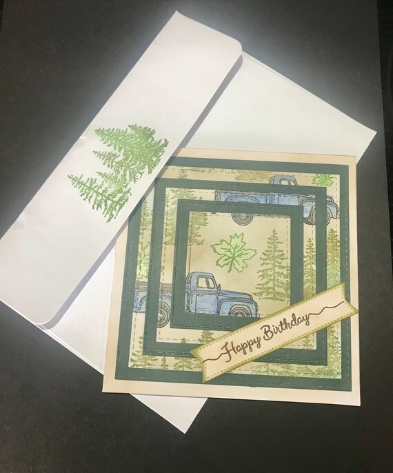 Happy Birthday (old blue truck)