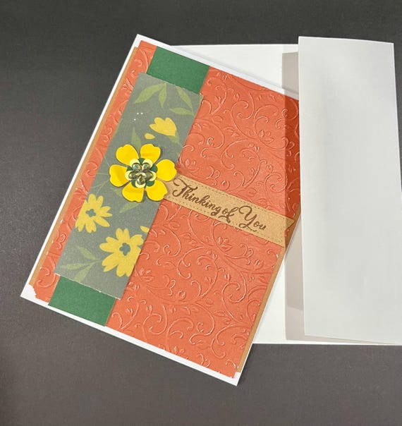 Thinking of You ( yellow flower & terracotta)