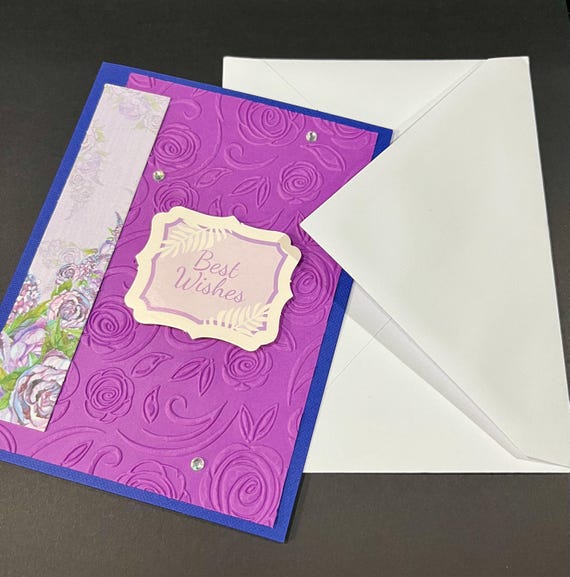 Best Wishes (grape & navy)