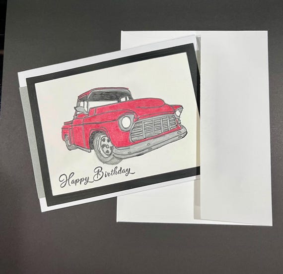 Happy Birthday ( red 55 Chevy )