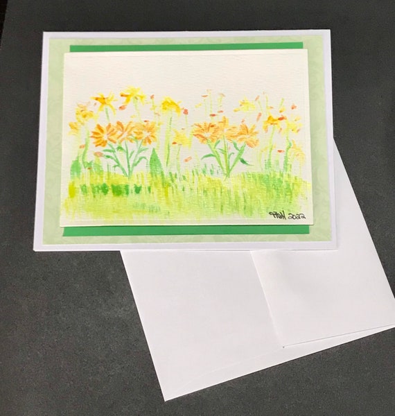 Orange& Yellow Floral (watercolour)