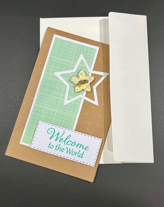 Welcome to the World ( mint green & star )