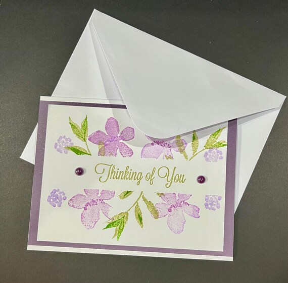 Thinking of You ( purple floral )