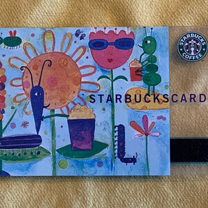 Starbucks Card - Bugs & Flowers - NO VALUE