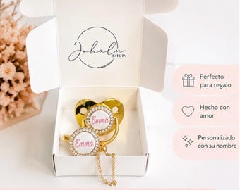 Personalized Baby Pacifier | Custom Name Pacifier | Newborn Gift, baby custom gifts + Gift Box, baby accessories, baby boy gift, baby girl,