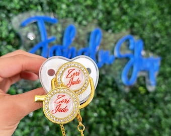 baby Custom pacifier, newborn custom gift, newborn gifts, baby custom gifts, baby accessories, baby boy gift, baby girl, baby boy