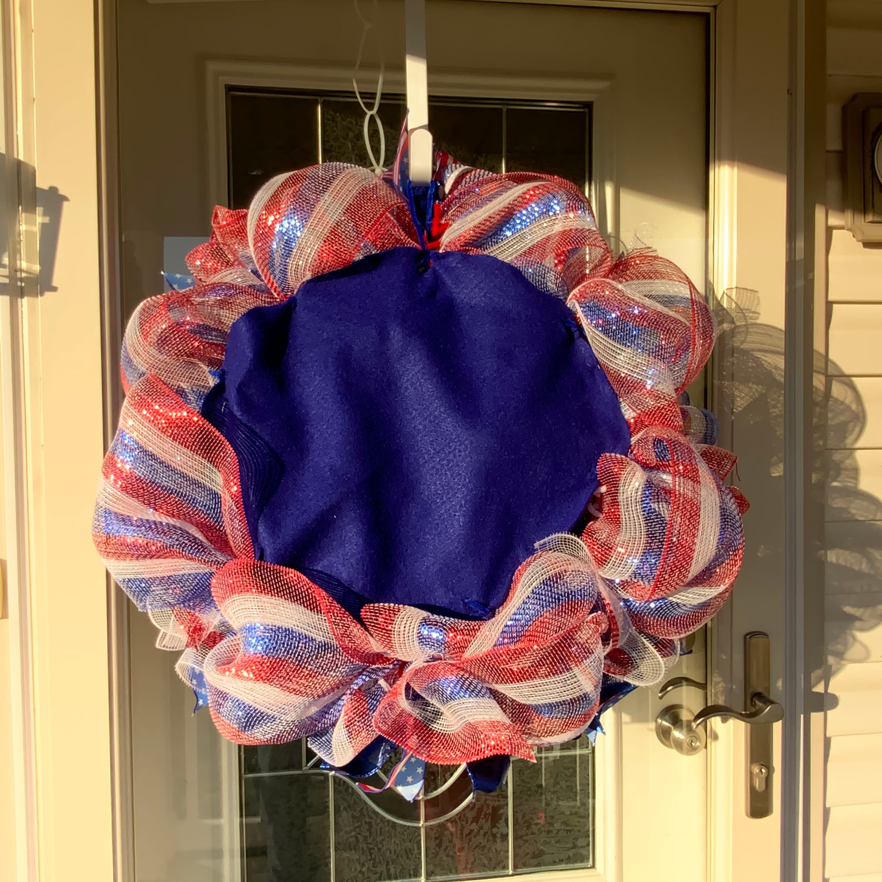 Patriotic wreath or door hanger Etsy