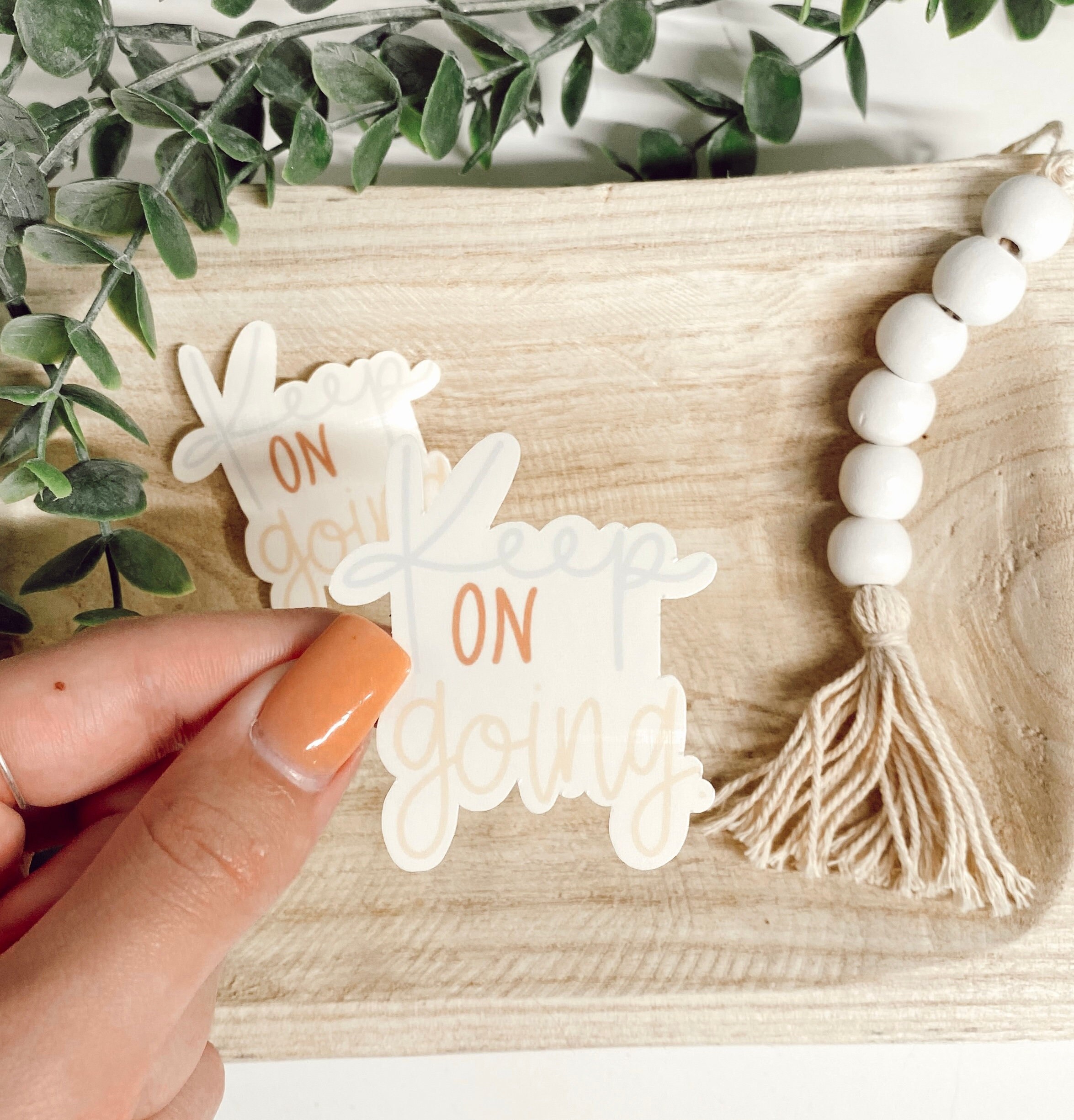 Keep On Going Sticker / Quote Sticker / Pegatina impermeable Etsy España