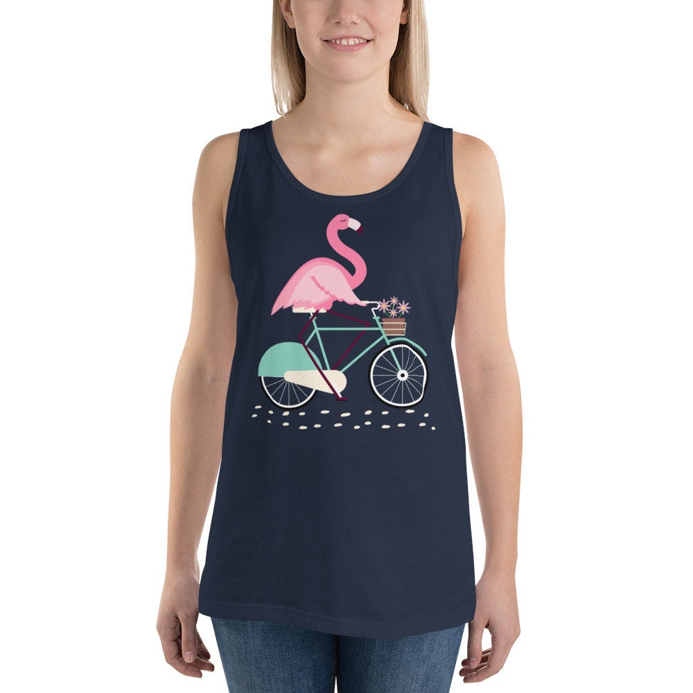 Flamingo Bike Ride / Unisex Tank Top - Etsy España