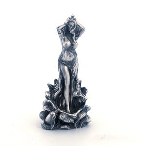 Aphrodite | Statuette spartiate dorée en argent 999 | Figurine de collection coulée à la main | Cadeau en argent en édition limitée pour collectionneur