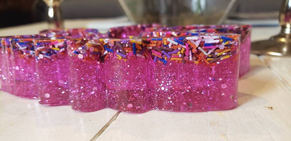 Pretty in Pink and LOTS of Sprinkles Marijuana Leaf Shaped Etsy