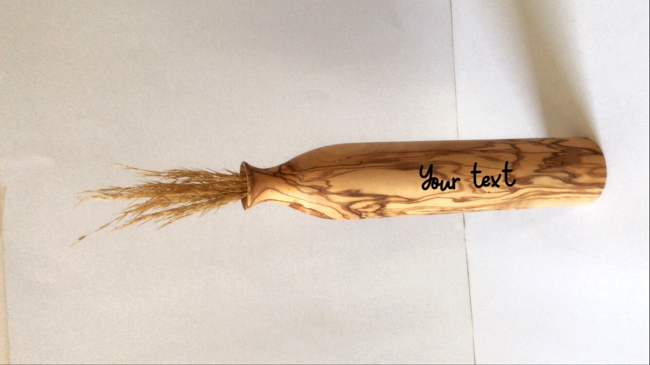 Holzvase / handgefertigte Holzvase / Vase für trockene Blumen | Etsy