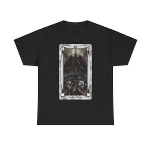 Tarot Devil Unisex Tee Shirt, Toziel Tarot Card Design, Occult Clothing, Witchy Apparel, Gothic Style Top