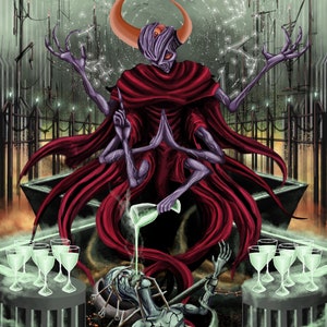 Yaluham the Reciever - Pistis Sophia, Gnostic Cosmology Painting