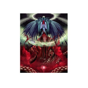 Self Emanation: Sophia gives birth to the Demiurge - Gnostic origin painting