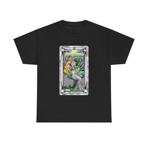 Tarot Empress Unisex T-Shirt, Toziel Tarot Tee, Gender Neutral Graphic Shirt, Tarot Card Art Apparel, Boho Mystic Clothing