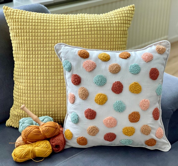 gold polka dot pillowcase