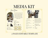 2 Page Media Kit Mommy Influencer Canva Template, Instagram Media Kit ,Blogger Press Kit, Facebook Instagram Template