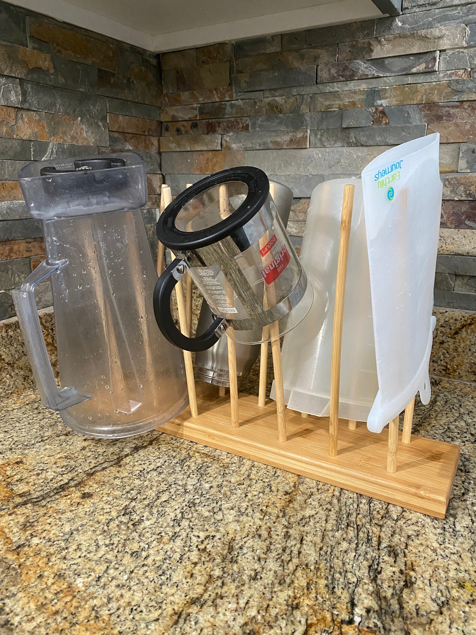 Bamboo Drying Rack Dish Rack Ziploc Bag Dryer Bottle Dryer Etsy Canada