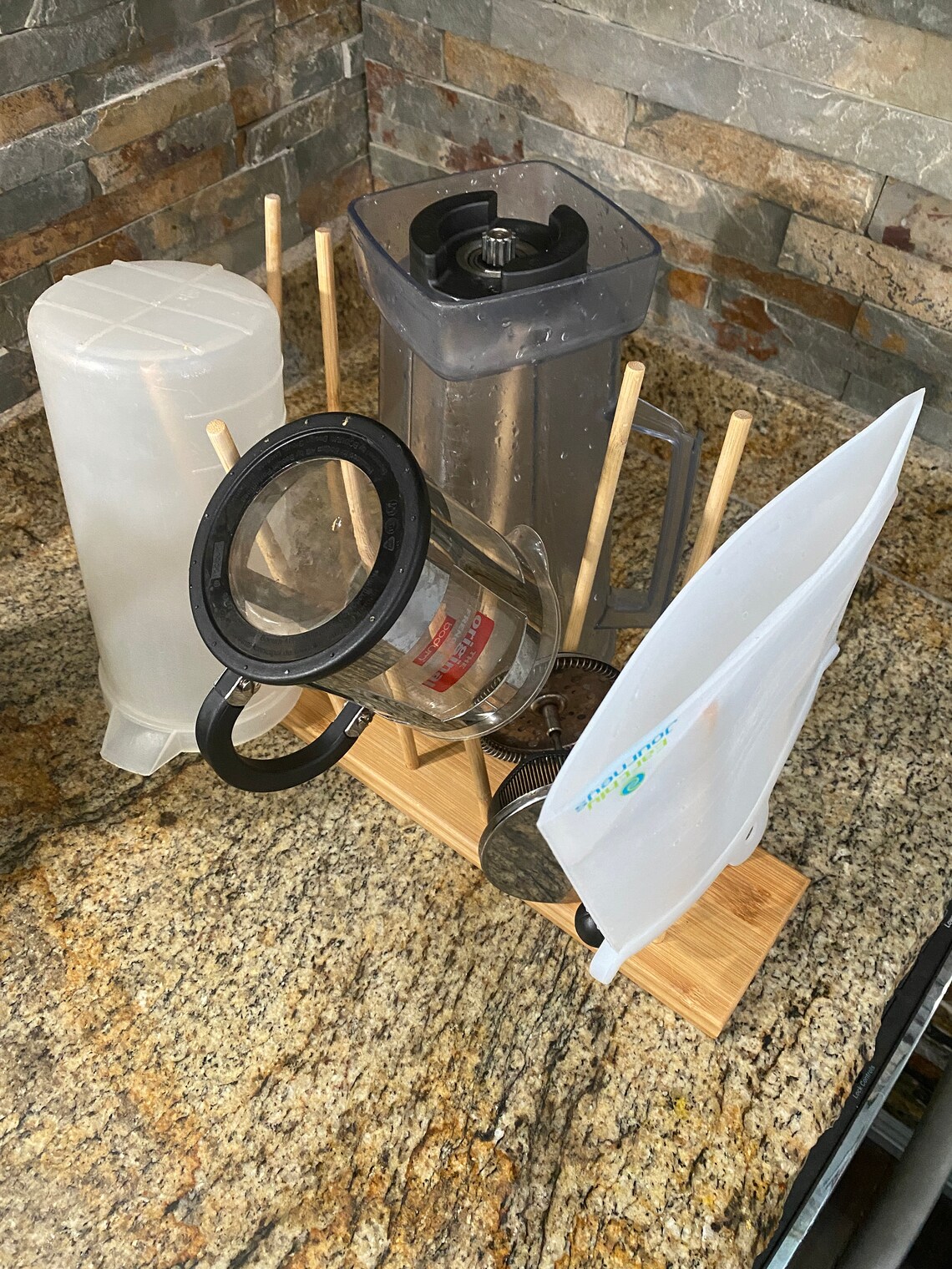 Bamboo Drying Rack Dish Rack Ziploc Bag Dryer Bottle Dryer Etsy