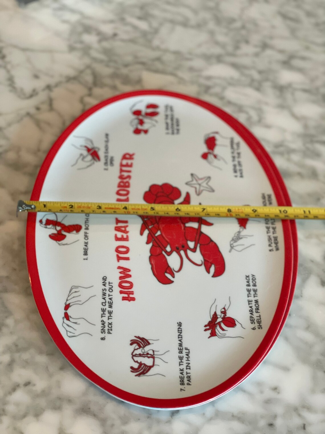 Vintage Lobster Platter MCM Plate Serving Dish Maine Etsy