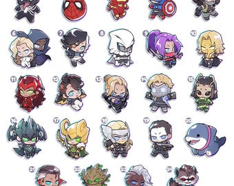 Marvel Rivals | [chibi] Breloczki akrylowe