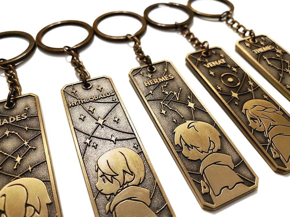 FFXIV antique Metal Keychains Etsy