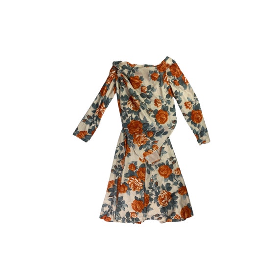 80s Bandana Layered Rose Dress