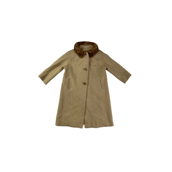 Fur Collar Coat with Toggle Buttons