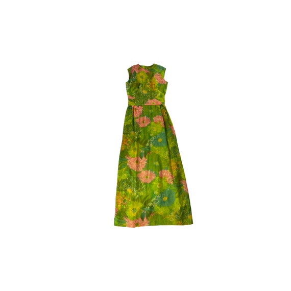 60s Floral Maxi Dress