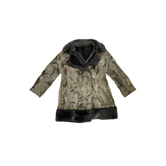 50s Silver Faux Fur Coat