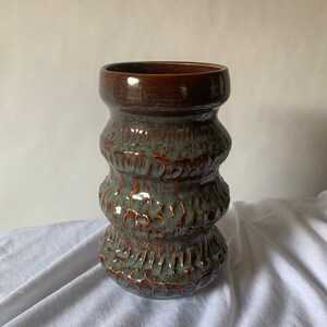 Textured Ribbed Vase